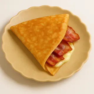 Crep de bacon y queso