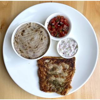 Lemon and Dill Fish With tartar sauce and kachumbari