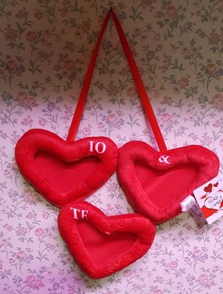 N° 2 Peluches forma di cuore