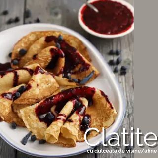 Clatite cu dulceata visine/afine