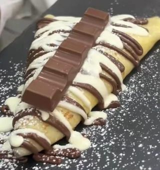 Crêpes con Nutella Ferrero, nutella bianca e Kinder maxi