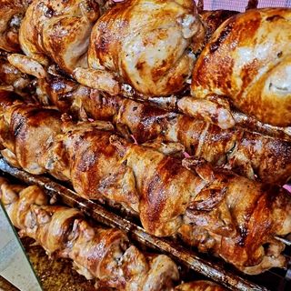 Menú 1/2 Pollo Asado Y Croquetas (1/2 Ración)