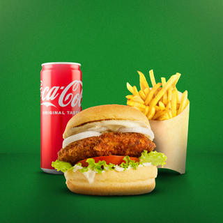 MENU CHEESE VEG + 6 ONION RINGS