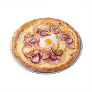 Pizza carbonara