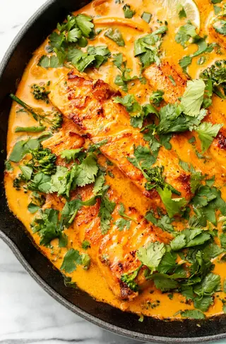 Salmon curry