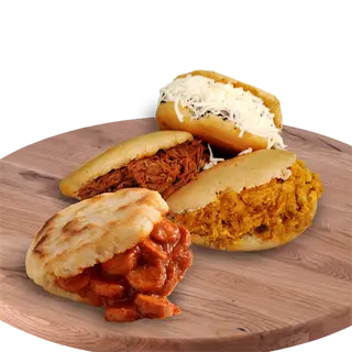 Arepa con carne molida