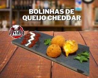 6 Bolinhas Q Cheddar Peq fritos