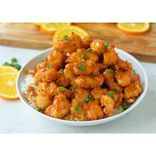 Chicken Orange With Rice