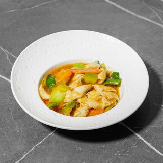 Pollo in salsa curry e coconut