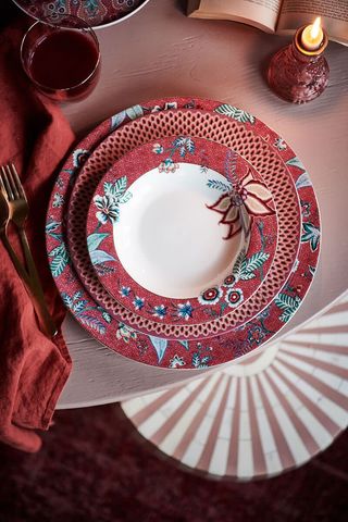 Farfurie 21,5 cm FestivalFlowerRed