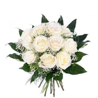 Ramo 12 Rosas blancas 