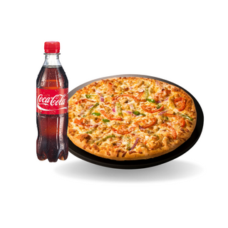 Pizza de Pepperoni Dimetro 35cm with cola 330ml free 