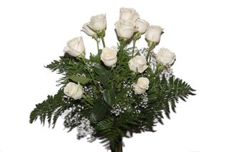 Ramo 12 Rosas Blancas