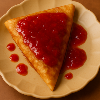 Crep con mermelada de fresa