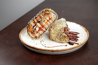 Суши-бургер курка-бекон