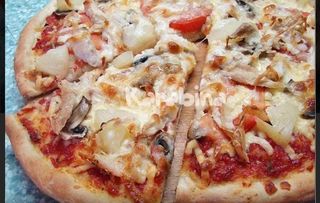 Пицца с курицей и грибами (33 см.)