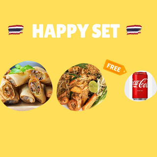 Duo Set (2Rolls+PadThai+Drink)