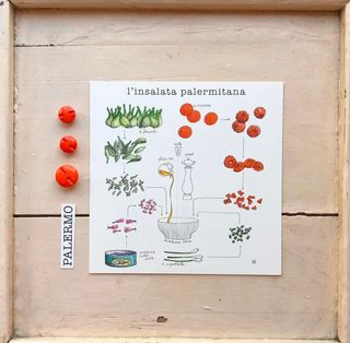 Le Ricette di Nina Melan - Insalata palermitana 19x19cm