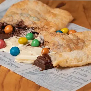 Pastel Doce Nutella, MMs e Banana