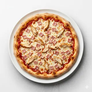 Pizza Pollo Y Jamón