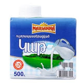 Կաթ ուլտրապաստերացված Մարիաննա 3.2% 0,5լ