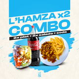 2 Plats +2 Salades + 1l Boissons