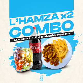 2 Plats +2 Salades + 1l Boissons