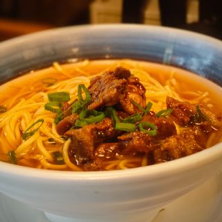 Spaghetti in brodo con manzo