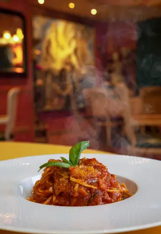 Espaguetis A La Amatriciana