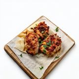 Pui tocat in marinadă din mandarine