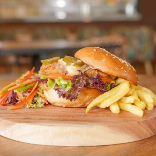 Chicken Burger + Fries 