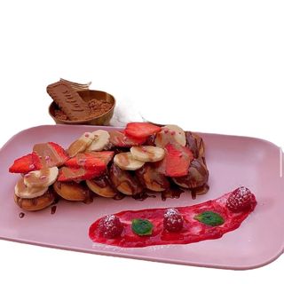 Mini pancakes Pink Banana