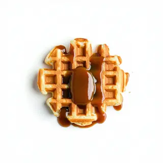 Gofre de dulce de leche