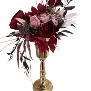 Aranjament inalt cu flori de matase