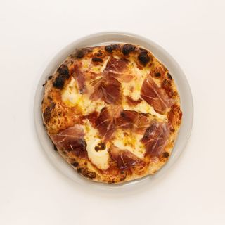 Pizza mascarpone e speck