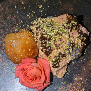 Steamed Yogurt With Gulab Jamun