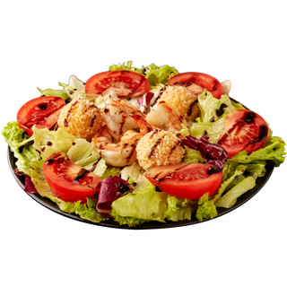 Салат з креветкою та сирними кульками (215г)