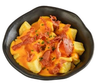 Patatas con chedar y bacon