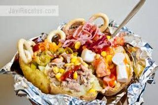 Patatas Asadas Con Pollo