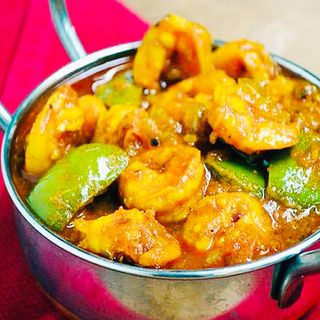 Prawn Karai com Arroz