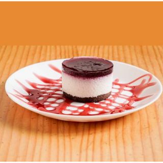 Nubes de queso y arándanos