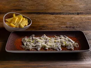 Анчоуси мариновані з картоплею фрі (180г)