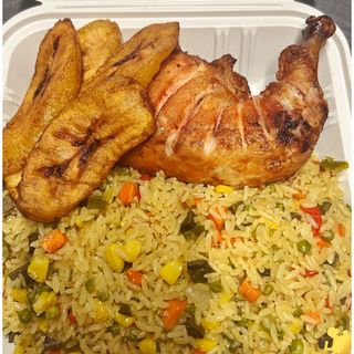 Fried Rice Plantain and Chicken