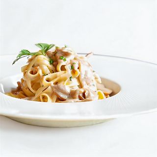 Fettuccine Con Setas Boletus Porcini