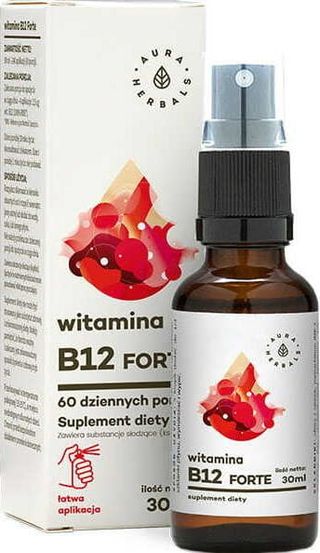 Witamina B12 Forte 60 porcji 30ml Aura Herbals