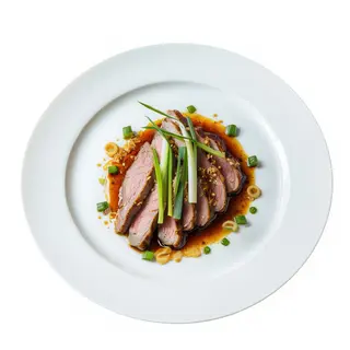 Pato con chile y ajo