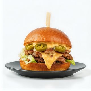 Jalapeno burger & pommes frites