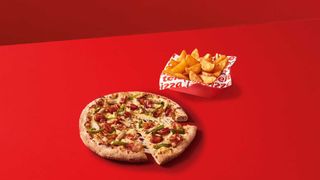Pizza Mediana  + Patatas