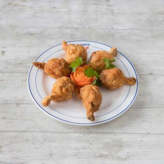 41.-Muslo de pollo frito