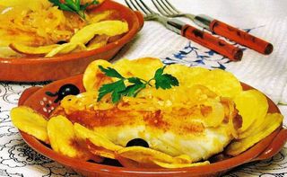 Bacalhau à Casa com Batata frita à Rodela